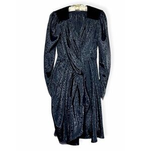 Vintage Gothic Wrap Dress
